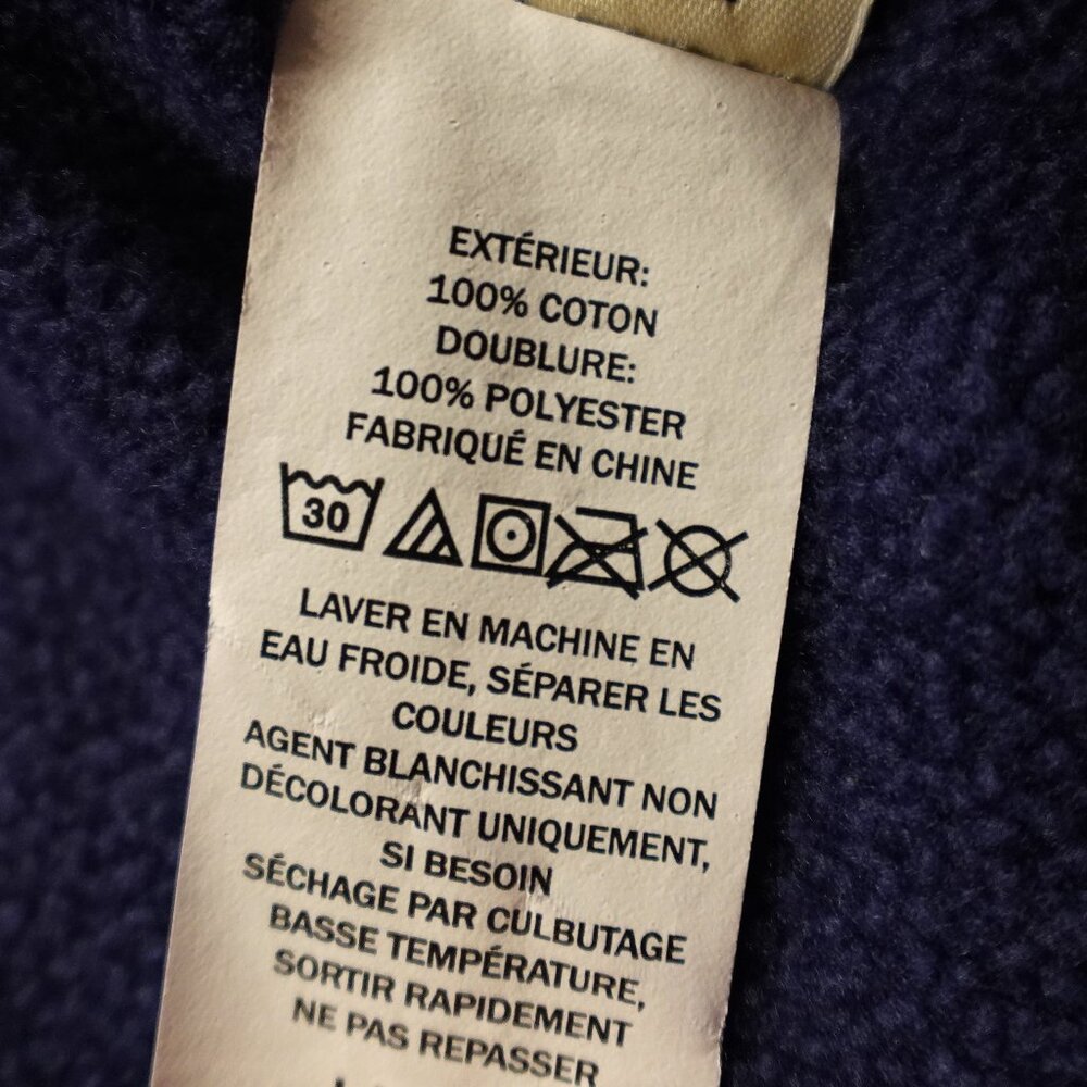 LL Bean Fleece-Lined Flannel Hoodie Plaid women's medium petite red navy - Picture 10 of 10